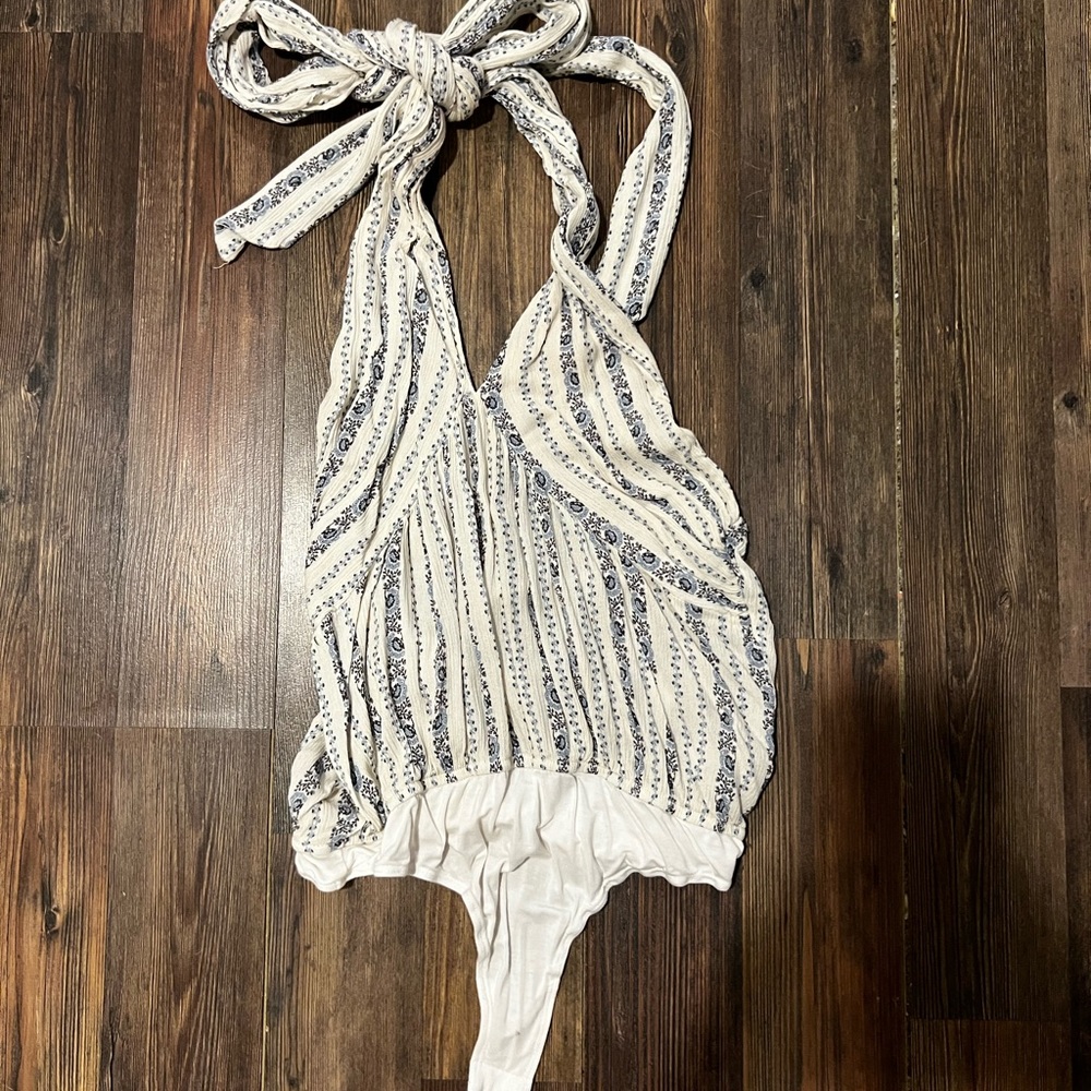 cross cross tie bodysuit